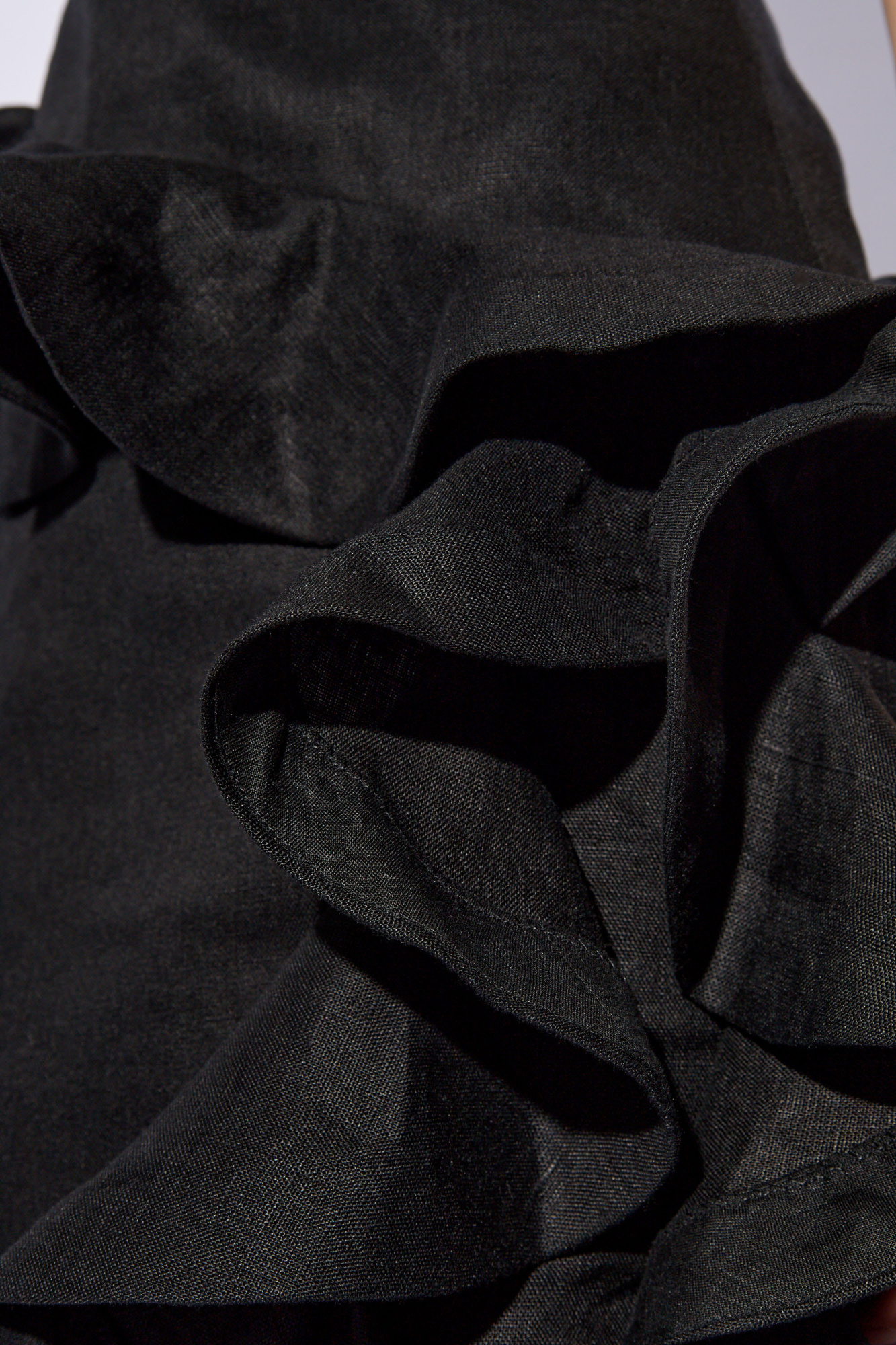 【Zimmermann】Belted ruffled shirt dress Belted ruffled shirt dress in black - Zimmermann | Mytheresa